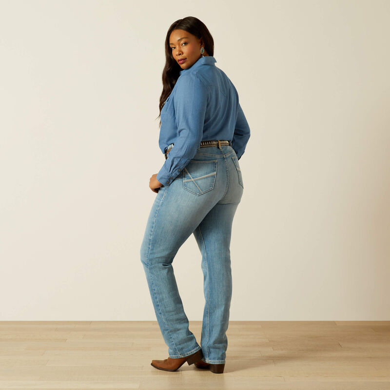 Ariat perfect rise yara straight leg jean for ladies