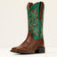 Ariat Round up wide square toe stretchfit Westernlaars voor dames