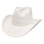 American hat makers Blizzard | Mens White Leather Cowboy Hat