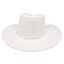 American hat makers Blizzard | Mens White Leather Cowboy Hat