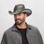 American hat makers Cyclone | Mens Leather Cowboy Hat