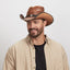 American hat makers Cyclone | Mens Leather Cowboy Hat