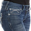 Ariat R.E.AL. Mid rise stretch Ivy stackable straight leg jean for ladies - HorseworldEU