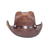 American hat makers Cyclone | Mens Leather Cowboy Hat