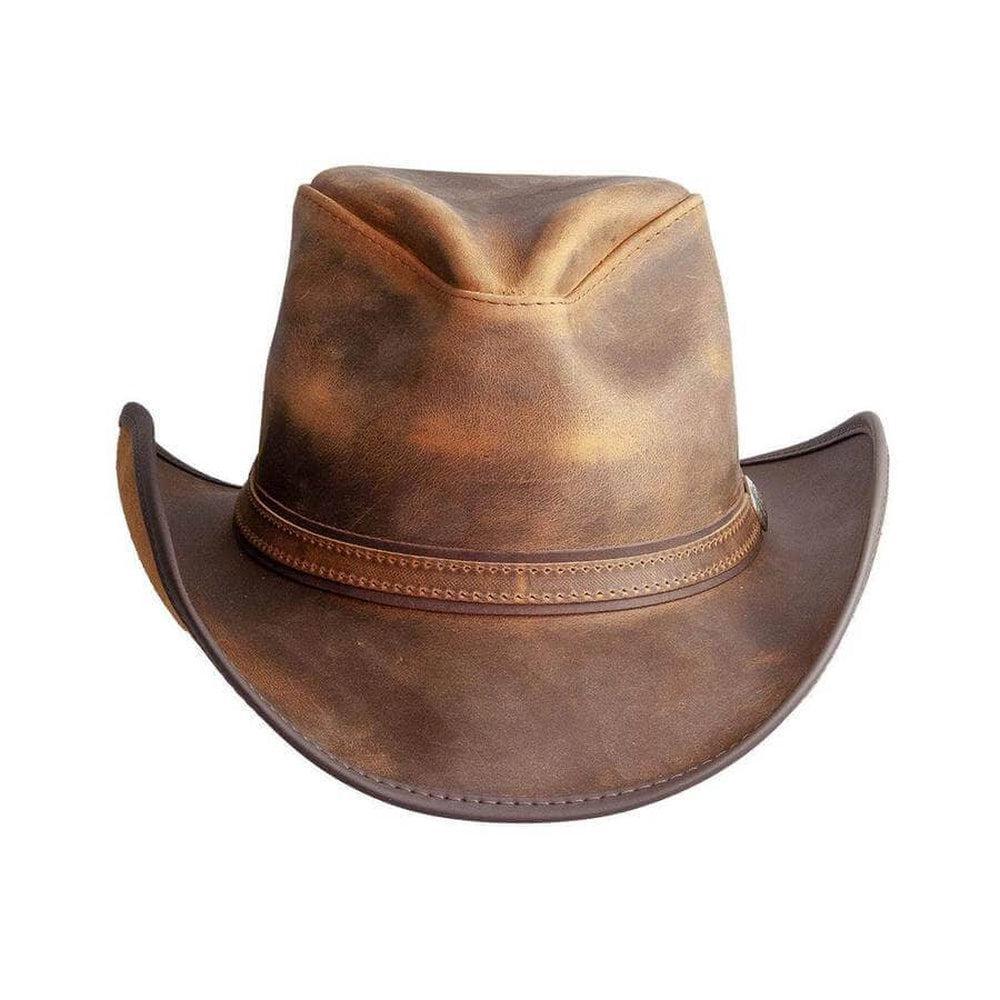 American hat makers Cyclone | Mens Leather Cowboy Hat