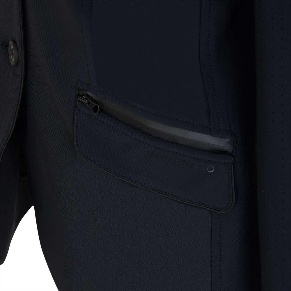 Equestro women's competition jacket three buttons perforated fabric - HorseworldEU