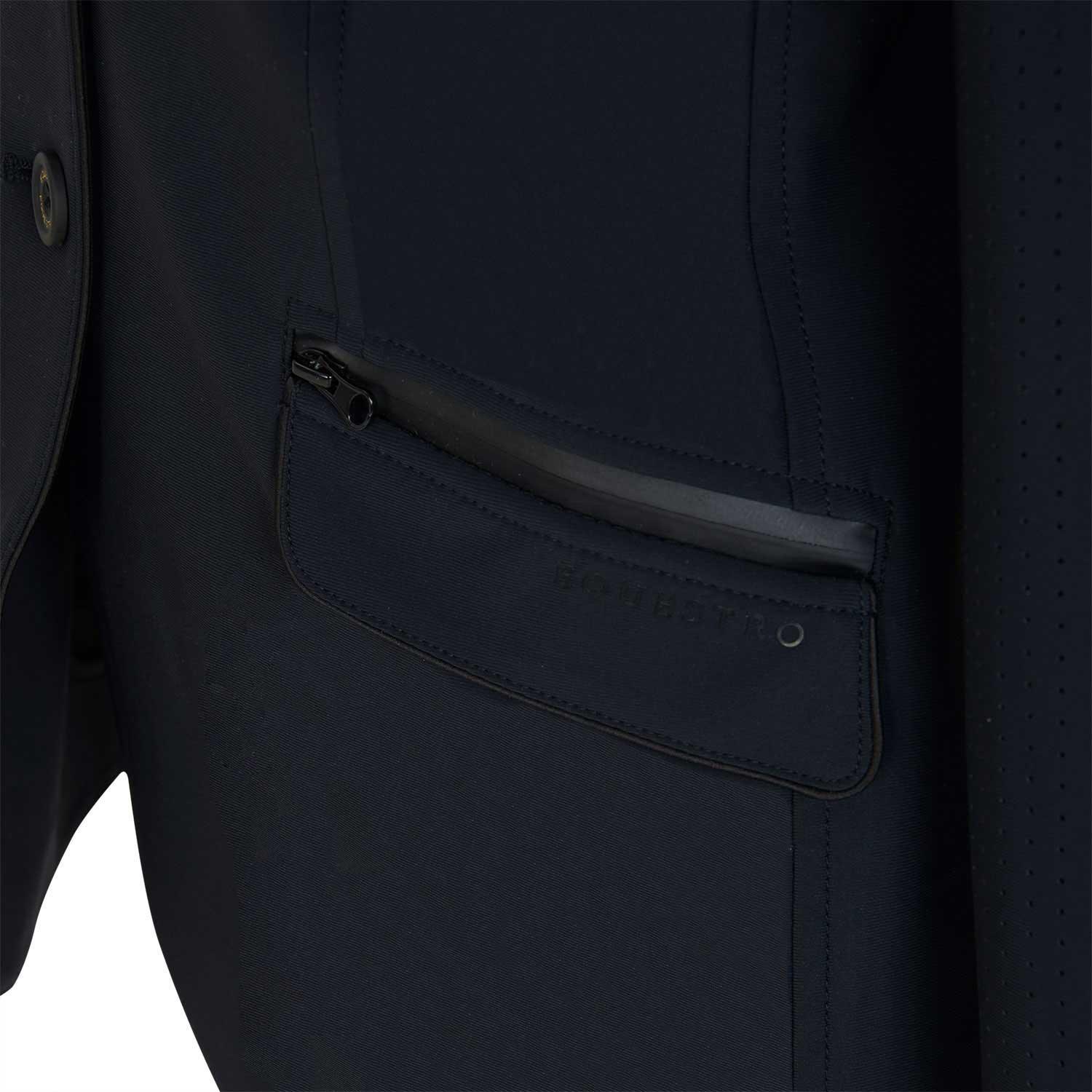Equestro women's competition jacket three buttons perforated fabric - HorseworldEU