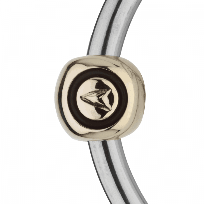 Herm. Sprenger dynamic RS Eggbut bit with D-shaped rings 16 mm double jointed 40406 - HorseworldEU