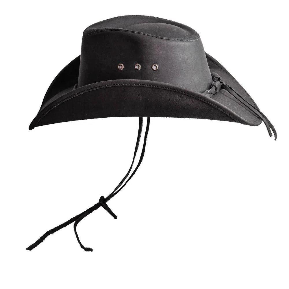 American hat makers Hollywood | Mens Leather Cowboy Hat
